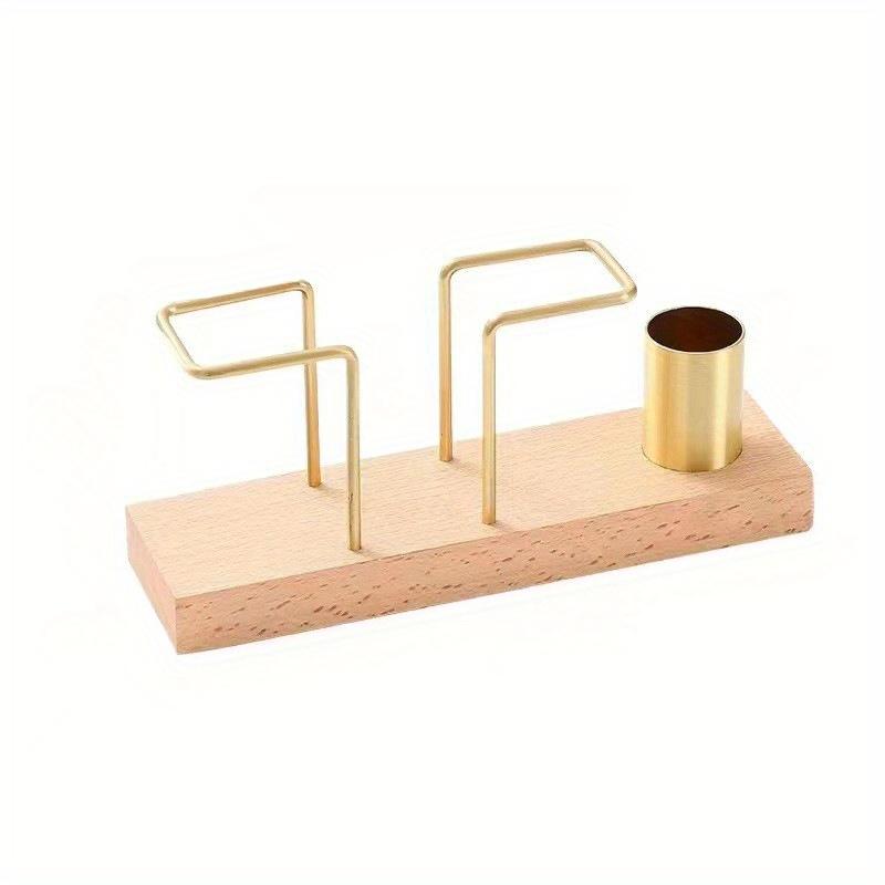 Premium Solid Multifunction Tissue and Napkin Holder Rack with Brass Toothpick Box Vertical Creative Design for Dining Table