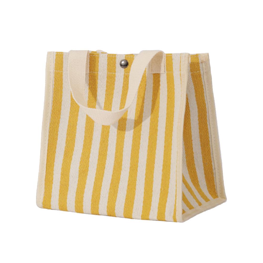 Geanta de mana pentru dama Geanta de mana cu dungi casual Geanta de panza de mare capacitate Geanta de umar usoara