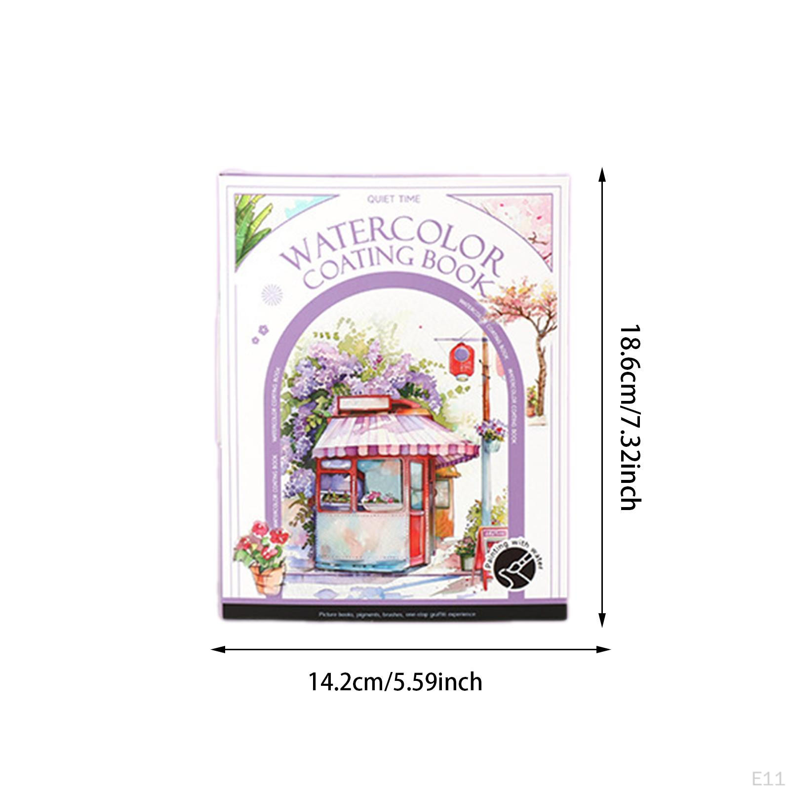 Акварельная Краска Книга Набор Водных Красок Обучающая Игрушка DIY Крафт Раскраска — фото 12