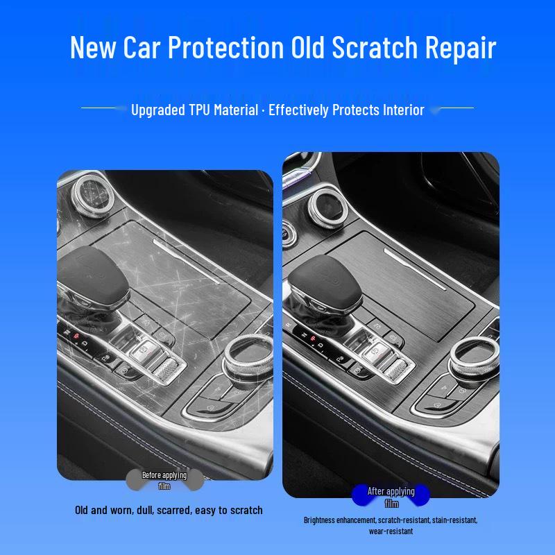 Hongqi HS3 Interior Film Kit: 25 Model Compatible TPU Protective Films for Navigation Screen & Gear Shift.
