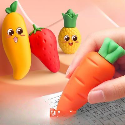 Großer Radiergummi für Obst Keine Krümel und keine Spuren Grundschulradiergummi Sassafras Cartoon Großer Radiergummi