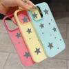 Cute Gray Stars & Dots Phone Case for Redmi Note 14 12S 13 12 11 10 Pro Plus 5G Redmi 12 13C 14C 4G Shockproof Protective Cover