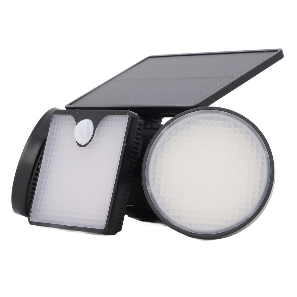 Solar Bewegungsmelderleuchte 3 Köpfe IP65 Wasserdicht Hohe Leistung Außen LED Wandleuchte für Garten Veranda Hinterhof