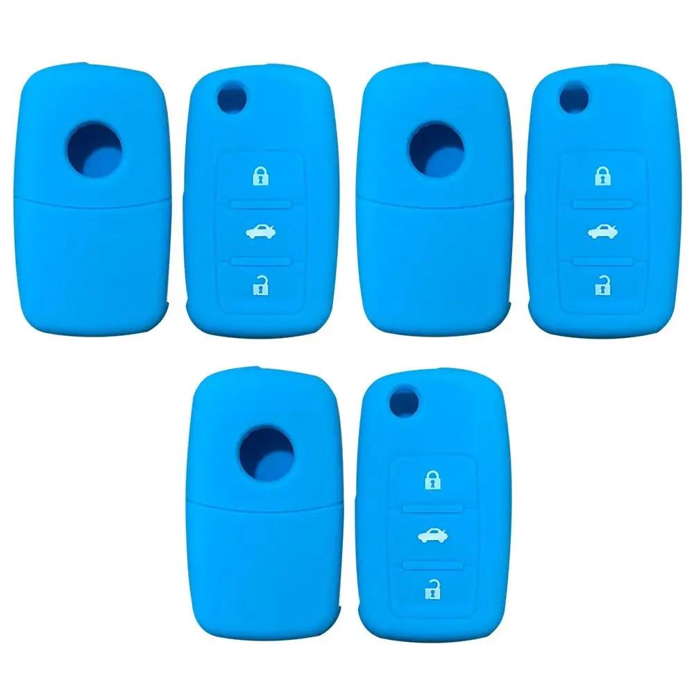 

1Pc For VW Golf Jetta Bora Polo Passat For Skoda Octavia A5 Fabia For Seat Ibiza Leon 3 Buttons Car Remote Case
