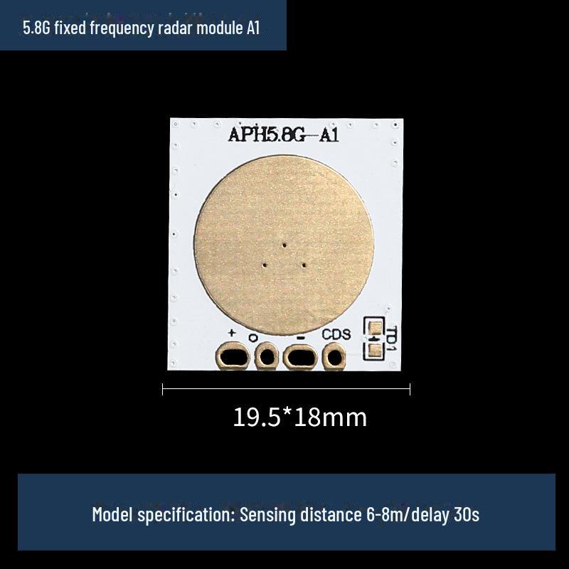 Smart Home-Körpersensor-Leuchte mit Mikrowellenradar, Infrarot- und menschlicher Körperinduktionstechnologie.