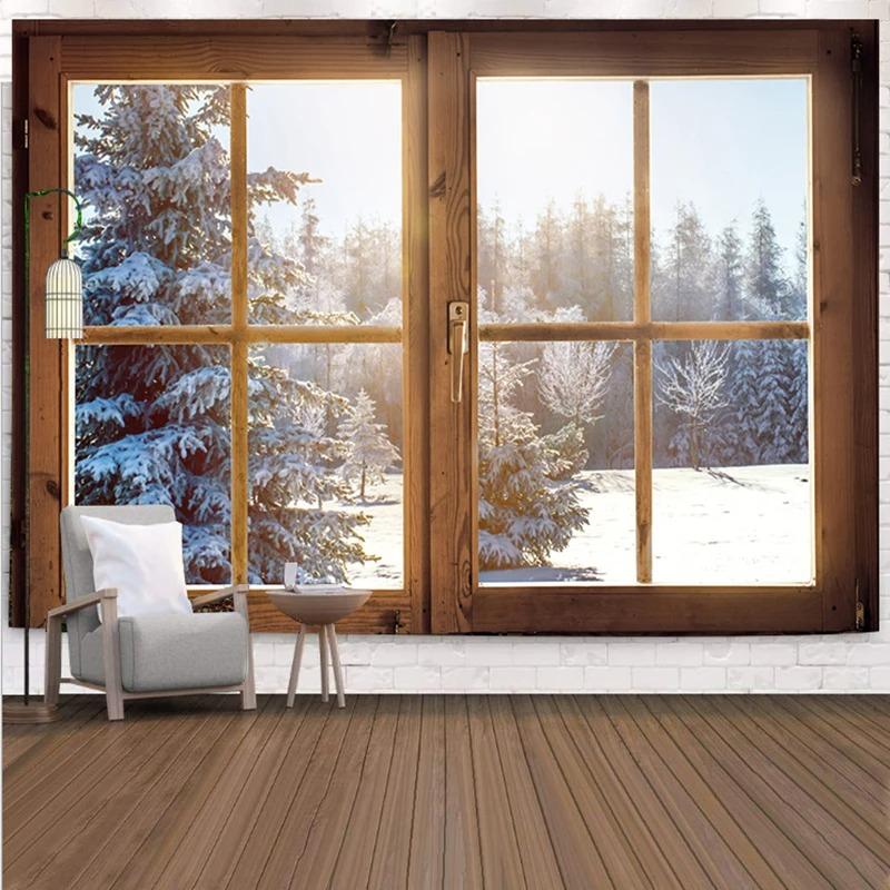 Living Room Balcony Potted Plant Pattern Hanging Cloth Home Wall Decoration Tapestry Bedroom Living Room Tapestry