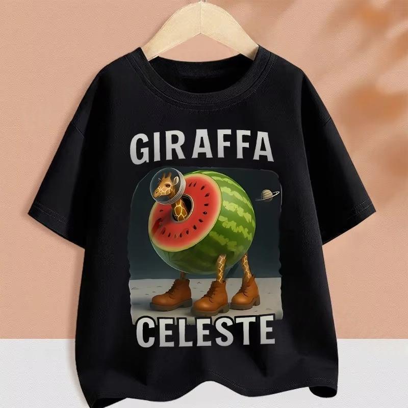 Kids Clothes Funny Italian Brainrot Children's T Shirt Cartoon Graphics Casual Vintage Boys Girls Short Sleeve Tee Top