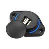 3.1A 12-24V Slide Lid Car Bus Boat Dual USB Port Charger Power Socket Outlet
