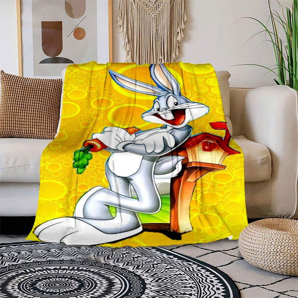 

Bugs Bunny Mailbox Kids Room DecorationsBlanket Flannel Throw Blanket for Sofa, Bed, Travel, Camping, Office 100x150cm