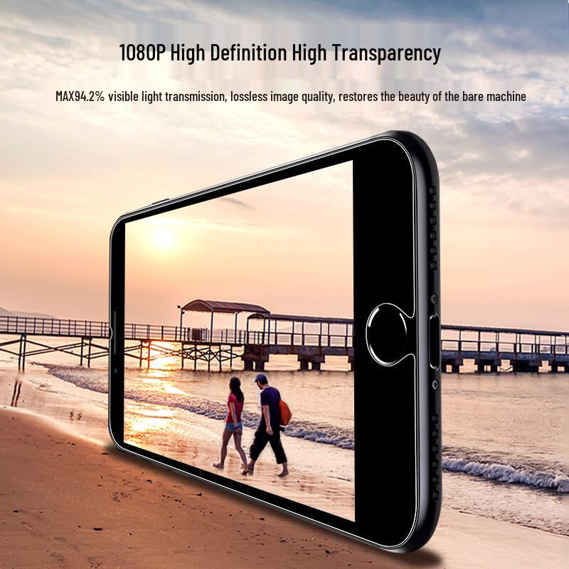 ESCASE HD Tempered Glass Screen Protector for iPhone SE3/SE2/8/7