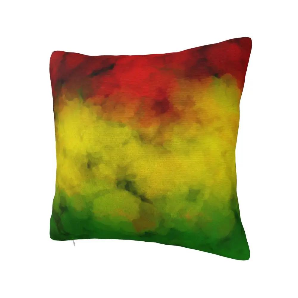 Rasta Watercolor Smoke Pillowcase Printing Polyester Cushion Cover Decor Throw Pillow Case Cover Home Zippered X