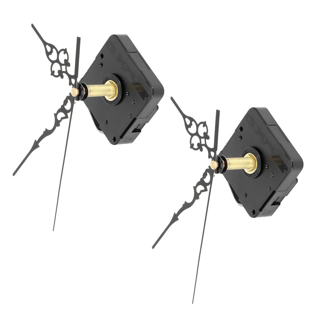 2Set Long Shaft Quartz Clock Movement Pointers Kit Mechanism Fittings for 20‑22mm Dial