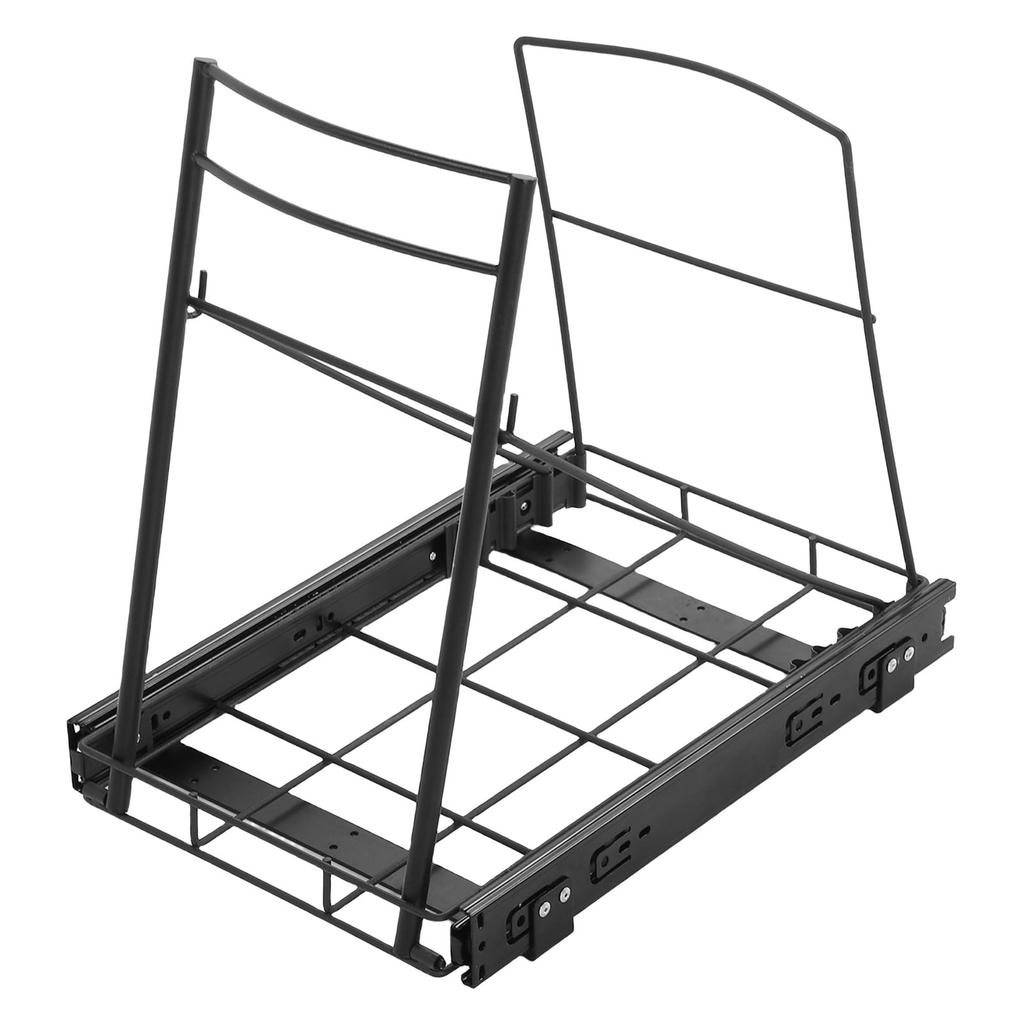 Pull Out Trash Can Rack Heavy Duty   Quiet Rail Slide Out Trash Can Rack for Kitchen