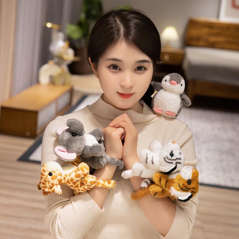 Small Animal Tiger Panda Elephant Bracelet Plush Toy Doll Giraffe Doll Children's Doll Doll