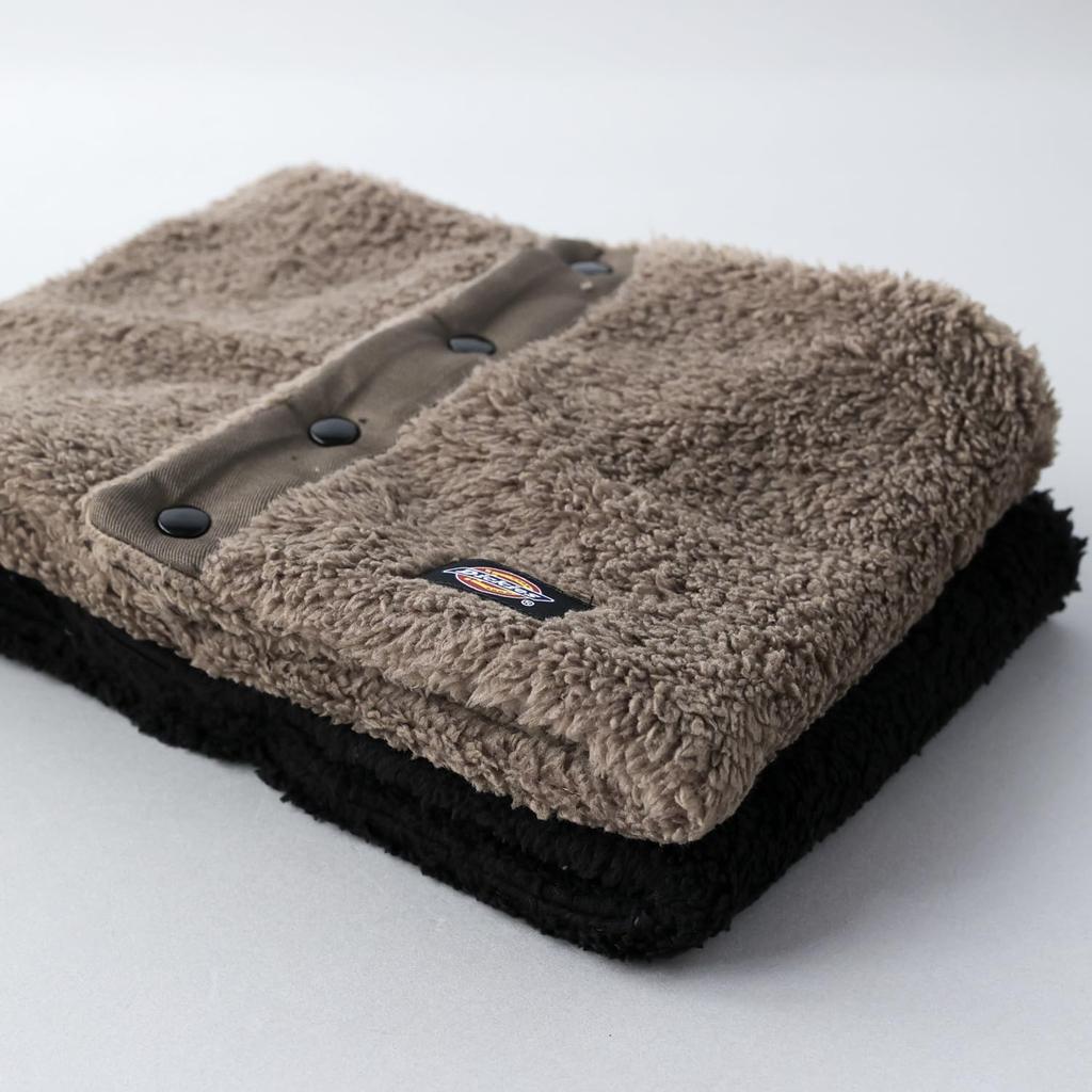 Dickies Micro Boa Snap Neck Scarf for Men and Warm and Cold Weather In Size 166 Warmer/Snood Women, Winter, Black,