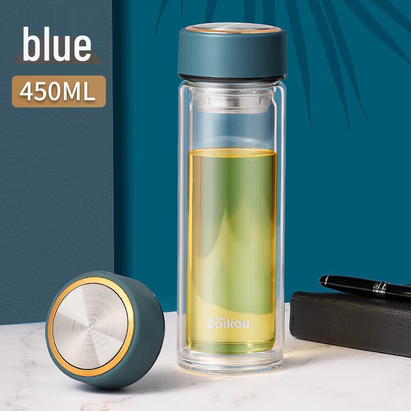 Double-Layer Glass Tea Infuser Bottle