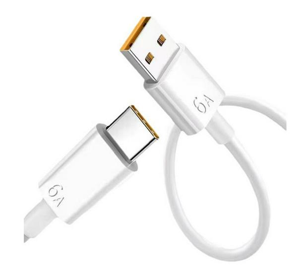 120W Fast Charging Type-C Cable, 180° Rotating Design, Compatible with Huawei and Vivo PO Flash Charge