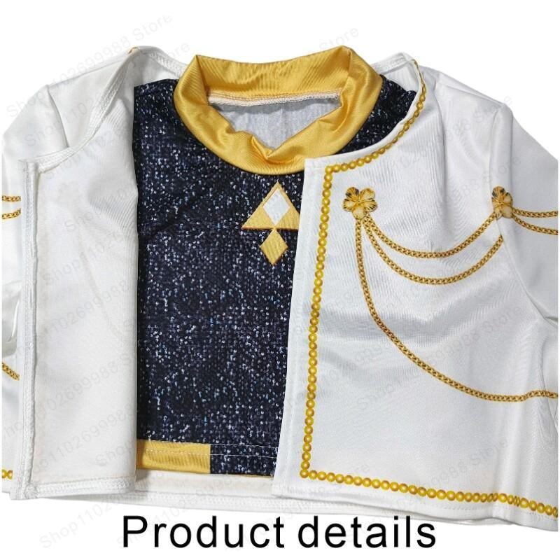 2025 Film Dämon K Pop Zoey Cosplay Kostüm für Mädchen Halloween Karneval Weiß Jägerjacke Weste Rock Dreiteiliges Uniformset