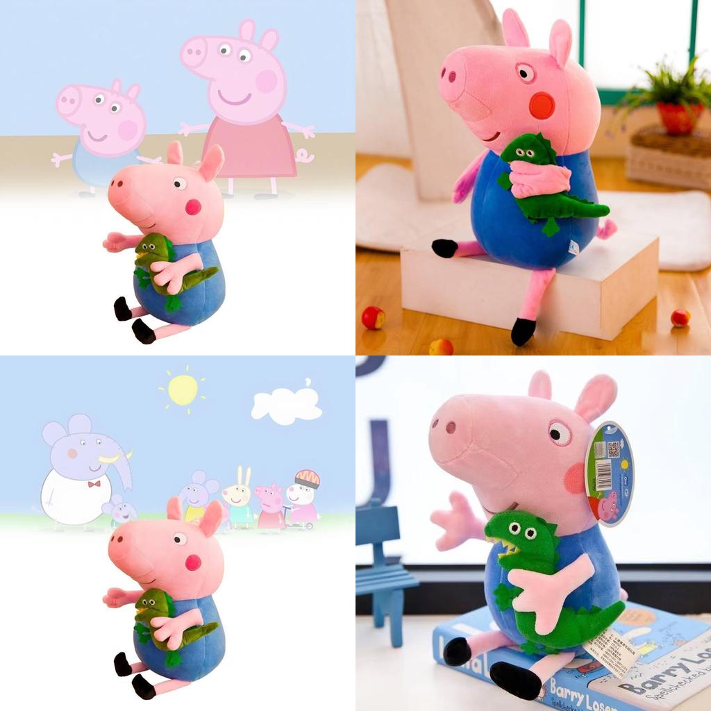 Adorable Peppa Pig Plush Toy Family Set Featuring Soft Pink Pig Dolls For Kids