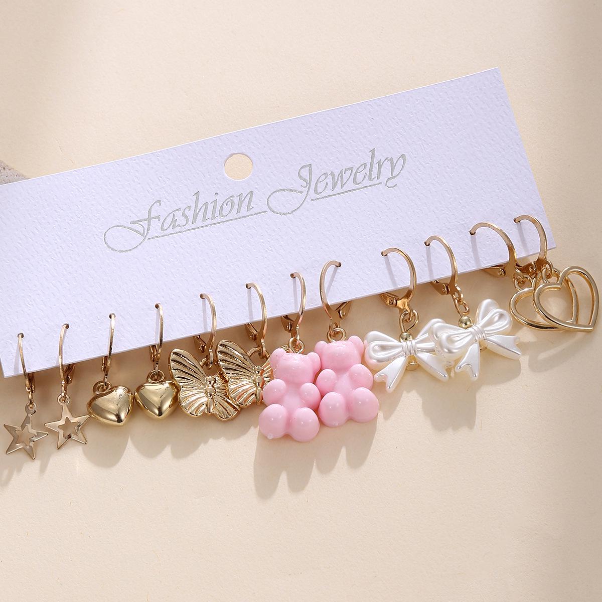 Elegant Heart  Butterfly Animal Earrings: Exquisite High-End Jewelry for Women