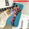 2DFlat Colorful Giraffe with Glasses and Bubble Gum All Inclusive Film Hard iPhone Case, Compatible with iPhone 18 Pro Max 17 16 15 14 13 12 11