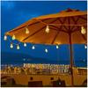 Solar Powered Outdoor String Light 7m 16 Bulb Waterproof Garden Lamp for Patio Fence Path Yard Porch Railing Bar Halloween
