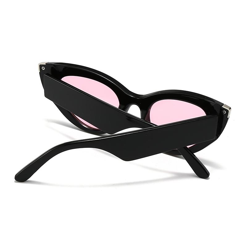 Cross-Border Narrow Zebra Pattern Sunglasses Cat Eye Sunglasses Lh155