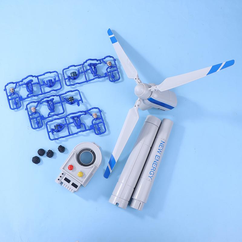 1 Set Modello Turbina Eolica Modello Grande Turbina Eolica Simulazione Mulino a Vento Giocattolo Kit Scientifico Giocattoli per Bambini