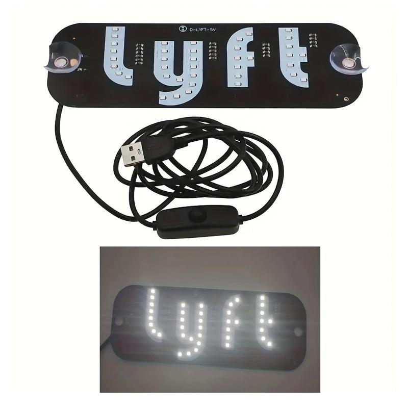 

LED light panels for car windshield, car windshield light stickers, cab indicator Signal Lamp Auto Decoration Lamp USB Portable белый