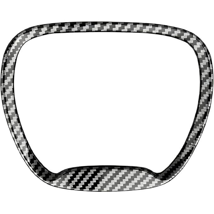 Central Control Steering Button Frame Trim Compatible with Dodge Challenger Durango Charger 2015-2025, Steering Wheel Control Trim Cover Car Interior