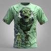 3D Print Sports Quick-dry Breathable Men T-shirt Outdoor Street Casual Fashion Scary Skull Gothic Hip-hop Short-sleeve Clothing
