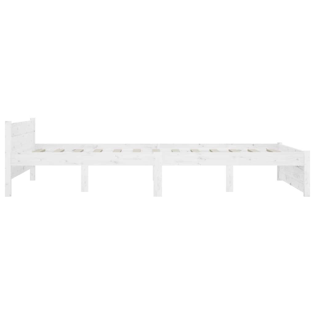 Vidaxl Bed Frame with Drawers, White, 150X200 Cm