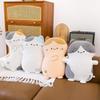 Cute Sitting Cat Plush Toy Bed Hugging Sleeping Three Flower Cat Throw Pillow Doll Long Pillow