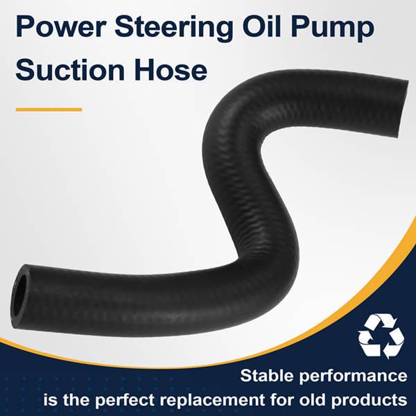 

Black Rubber Power Steering Pump Oil Suction Hose (1 piece) - 4455A570 Compatible None