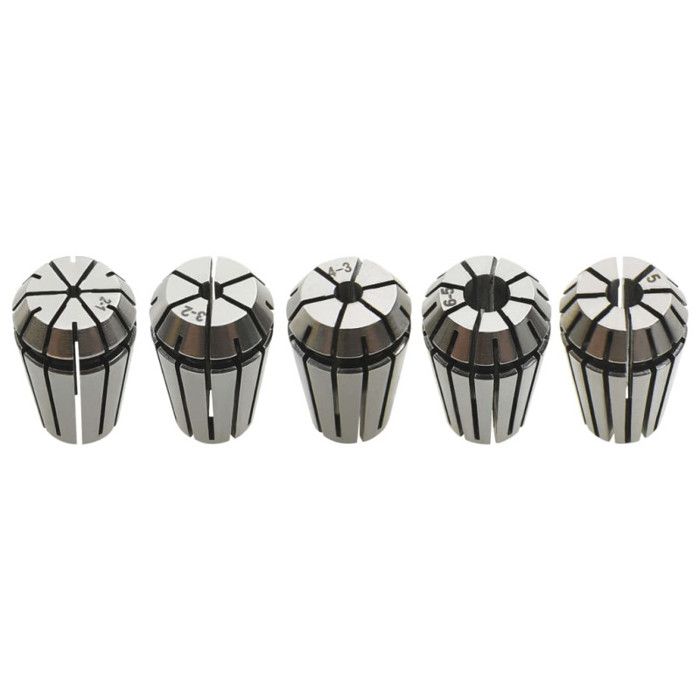 VidaXL Douilles de Serrage ER16 10 pcs Ensemble d'Outils de Tournage Perçage Fraisage Filetage Gravure Machine-Outil à Broche