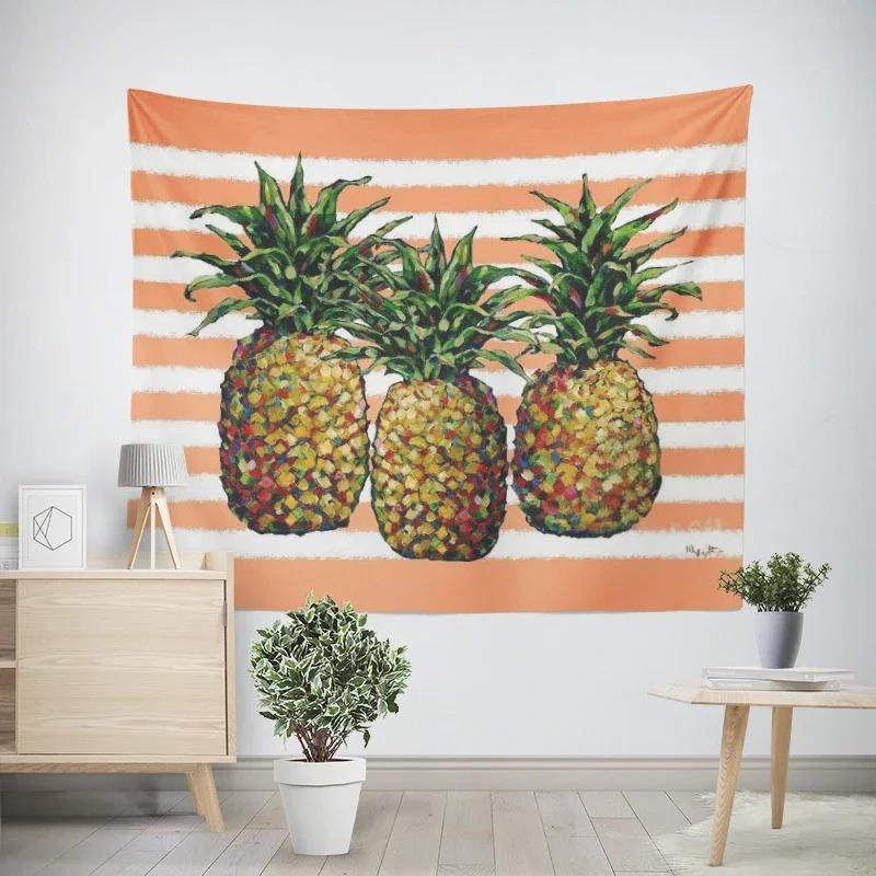 Гобелен для гостиной в офисе с рисунком ананаса — фото 9