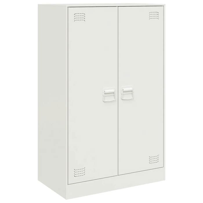 VidaXL Buffet White 67x39x107 Cm Steel, Cabinet, Sideboard, Storage Cabinet, Cabinets, Cupboard, Highboard, 841666