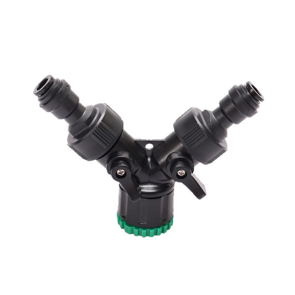 8mm Automatic Plant Watering Nozzle Tee Connector - Universal Spray & Quick Connect System