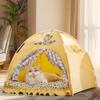 Portable Washable Cat Tent Bed Enclosed Pet House Indoor Outdoor All Season Use Small Medium Large Sizes