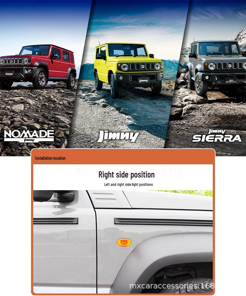 Fender Light Cover for 2019-2026 Suzuki Jimny JB64/74 JC74/XL