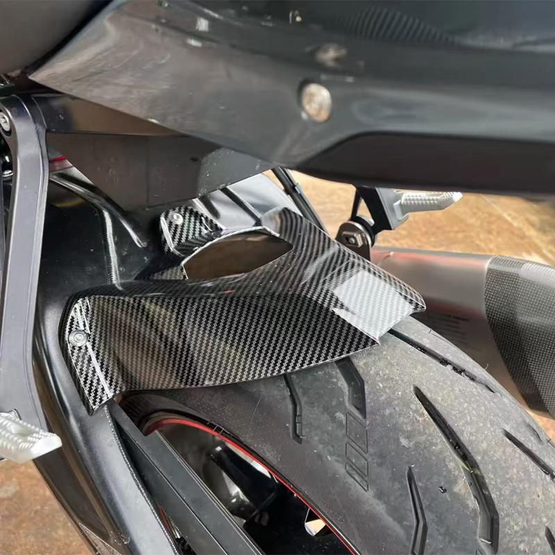 ABS Carbon Black Rear Fender Mudguard Chain Cover Splash Guard Fairing Motorcycle Accessories For BMW S1000RR S1000R 2009-2018