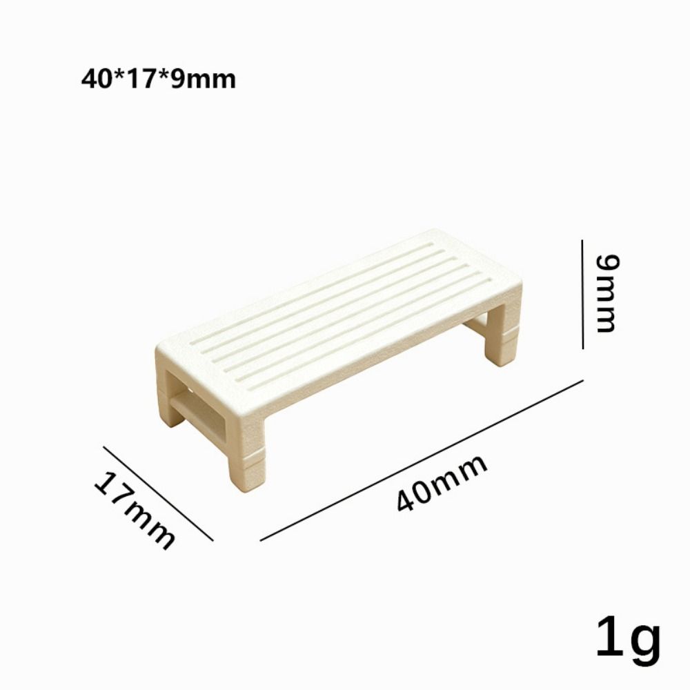 New 1:12 Dollhouse Simulation Tea Table Mini Plastic European Style Sofa Dollhouse Chair Model