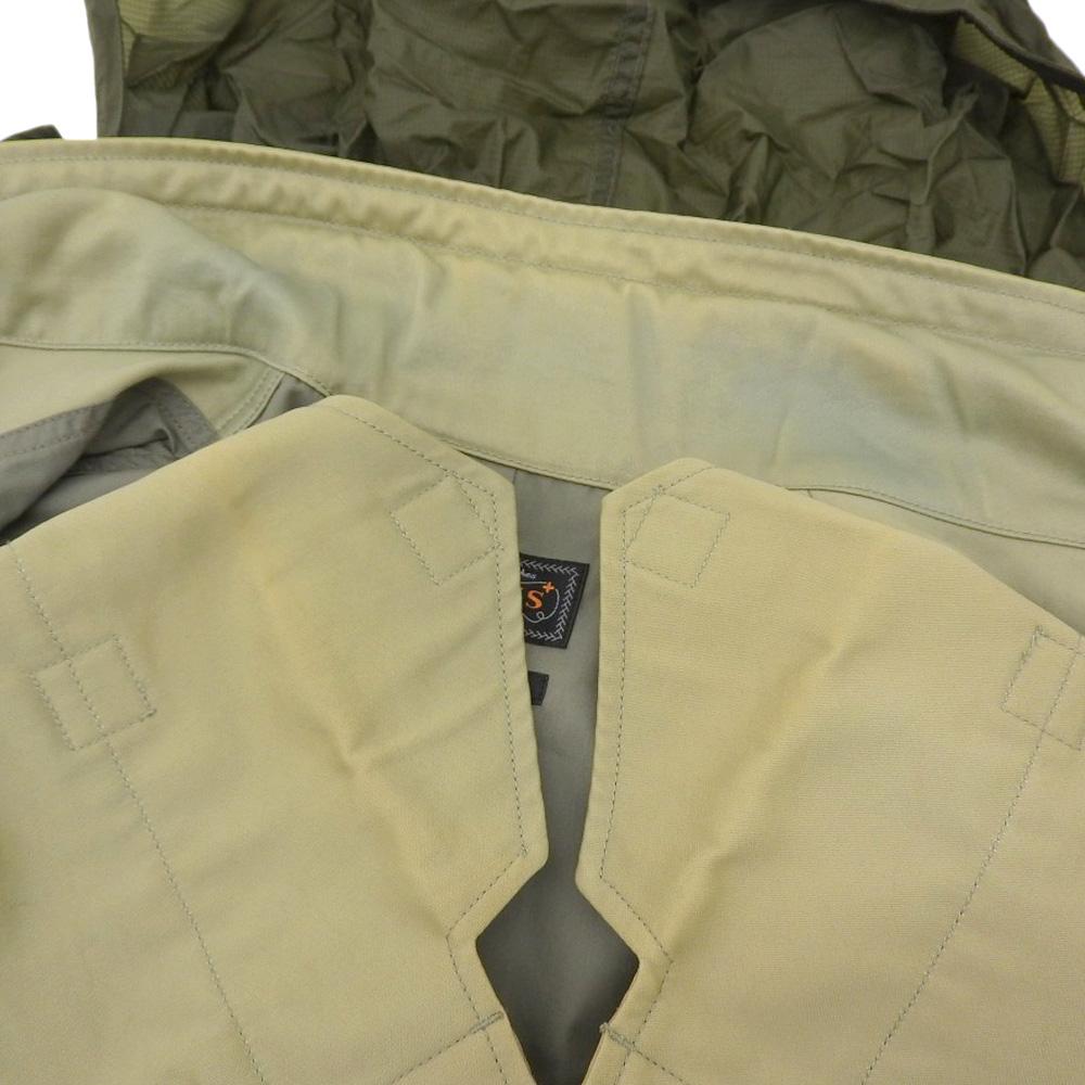 BEAMS Hollow Thread Satin M-65 Jacke Herren Khaki M Jacke M khakiGebraucht