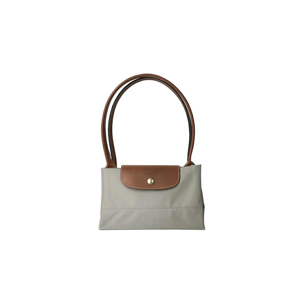 New LONGCHAMP Le Pliage Recycled Material Dumpling Bag Handbag, Shoulder Bag Women's Gray 1899089P55