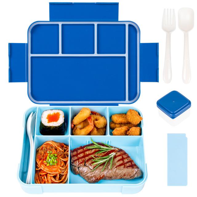 Pudełko na lunch Bento dla Dzieci Dorosłych Studentów Pudełka Bento Pojemniki na Lunch 4-komorowe Pojemniki Bento dla Maluchów do Szkoły lub Przedszkola