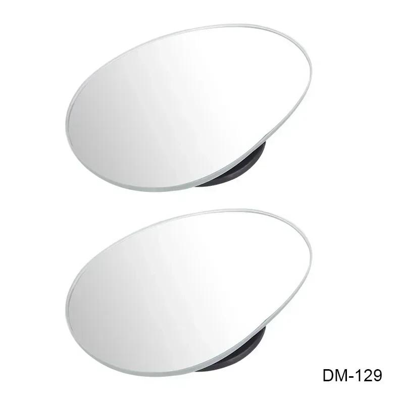 2 adet Araba Aynası Geniş Açı Araba Kör Nokta Aynaları 360° Ayarlanabilir Yardımcı Dikiz Aynaları HD Çerçevesiz Küçük Yuvarlak Ayna