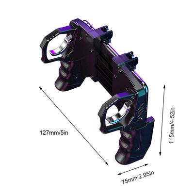 K21 PUGB Helper 4 Finger Linkage Game Handle Peace Elite Fast Shooting Button Controller for PUBG