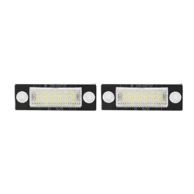 LED License Plate Light Compatible with Volkswagen Touran Golf Passat Skoda Car Accessories Auto Parts Lighting System