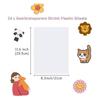 M-Modern-Printable Shrink Dink Sheets,Semi-Transparent Shrinky Films Papers For Inkjet Printer,Printable Shrinky Plastic