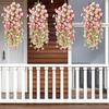 8Pcs Simulated Flowers 5 Forks 69 Purpose Outdoor UV Resistance Hanging Artificial Morning Glory Low Maintenance Plastic Flowers